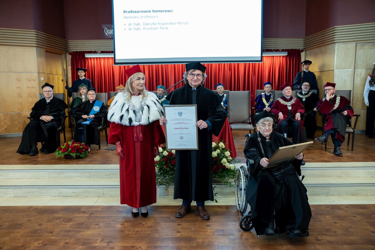 zdjęcie wykonane podczas nadania tytułu profesora honorowego