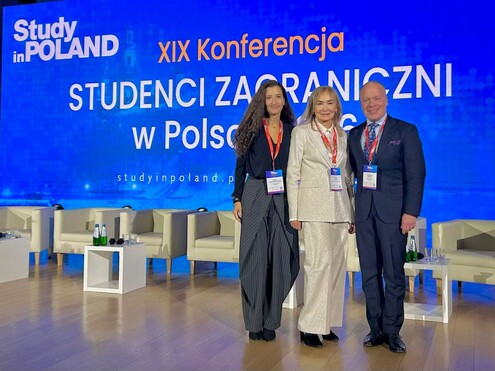 Edyta Lachowicz-Santos, JM Rektor prof. Olszak, Prorektor prof. Dyduch
