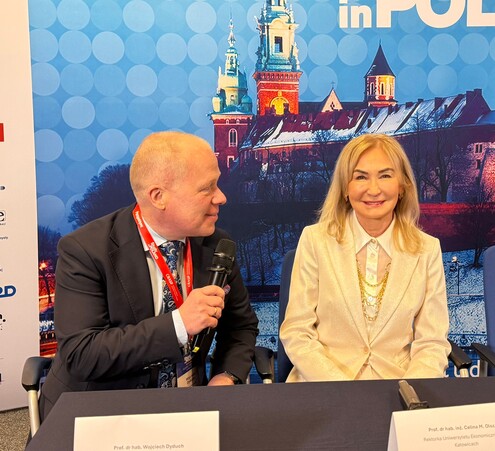 JM Rektor prof. Olszak, Prorektor prof. Dyduch